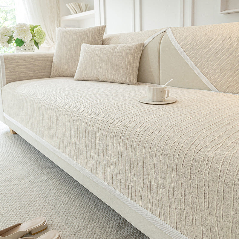 Sofa Cover Quilted Chenille Non Slip Pet Friendly Furniture Protector