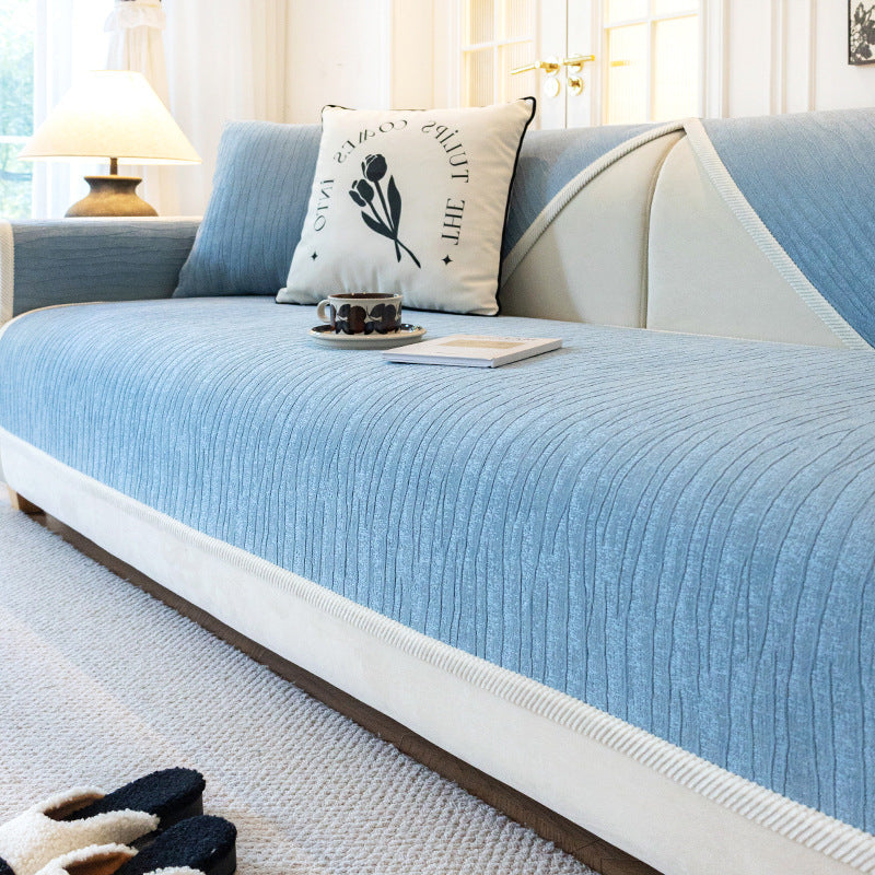 Sofa Cover Quilted Chenille Non Slip Pet Friendly Furniture Protector
