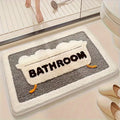 Bath Mat Plush Microfiber Non Slip Rubber Backing Quick Dry Tub Pattern