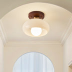 Creamara: LED Ceiling Light Bauhaus – Modern Design & Glass