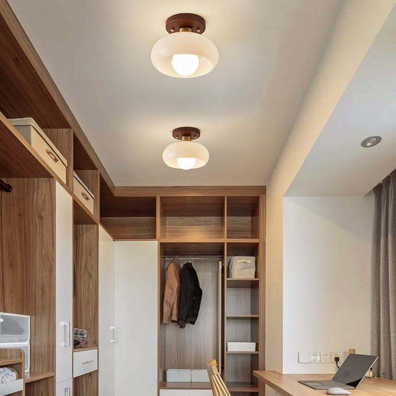 Creamara: LED Ceiling Light Bauhaus – Modern Design & Glass
