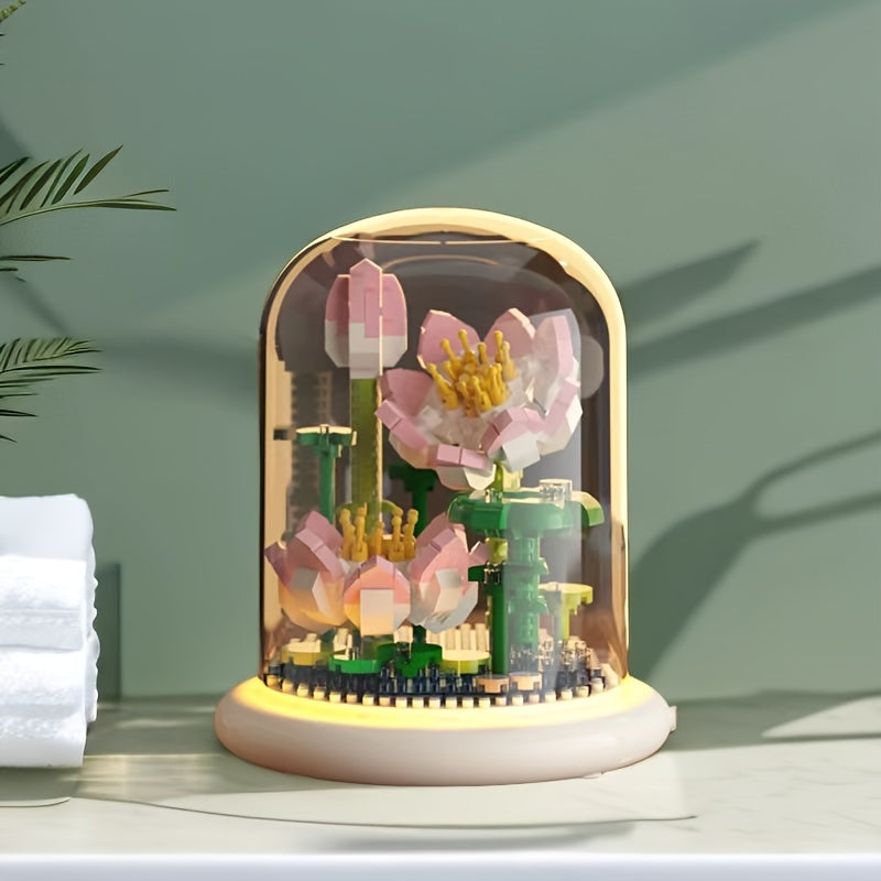 Creative Flower Building Set ABS Construction Toy
