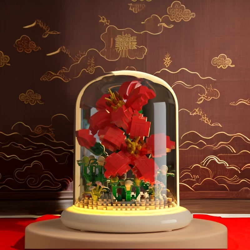 Creative Flower Building Set ABS Construction Toy
