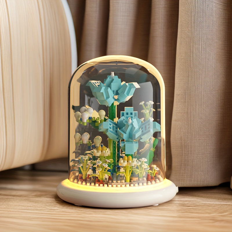 Creative Flower Building Set ABS Construction Toy