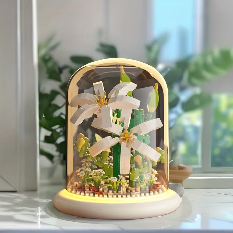 Creative Flower Building Set ABS Construction Toy