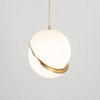 Lira Hanglamp | Acryl met Messing Accenten, Verstelbare Kabel