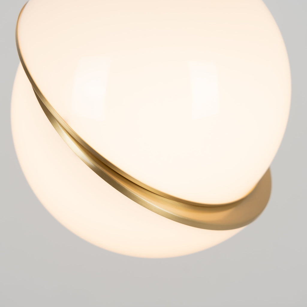 Lira Hanglamp | Acryl met Messing Accenten, Verstelbare Kabel