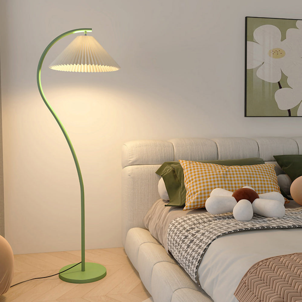 Pleated Shade Floor Lamp