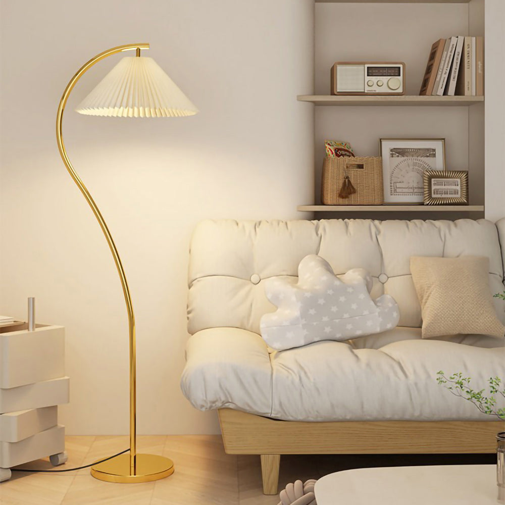 Pleated Shade Floor Lamp