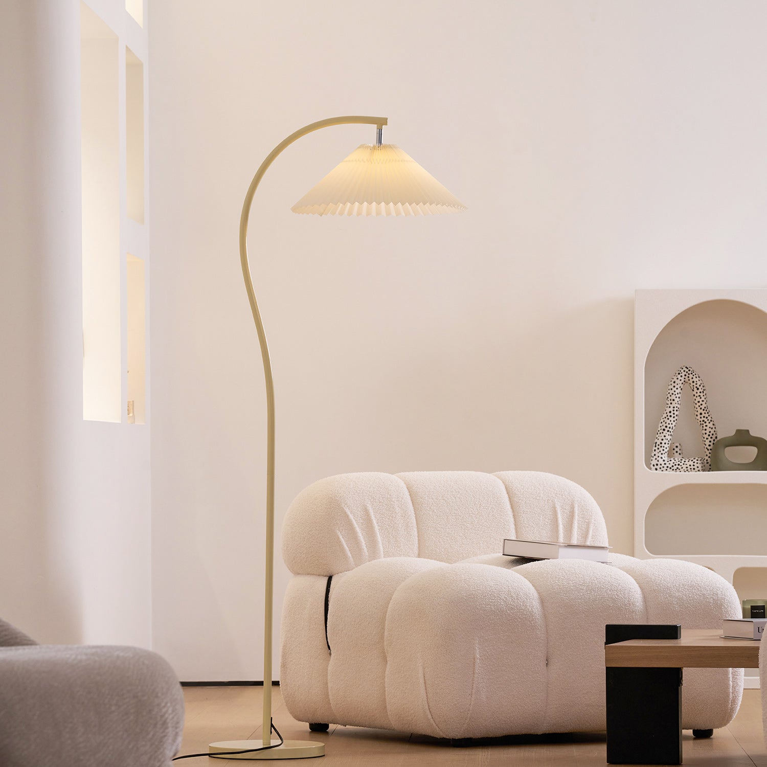 Pleated Shade Floor Lamp