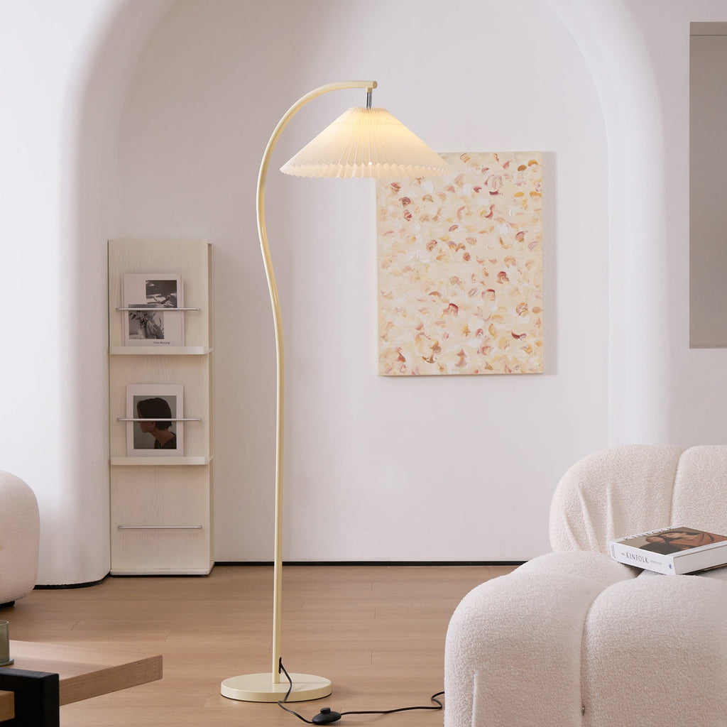 Pleated Shade Floor Lamp