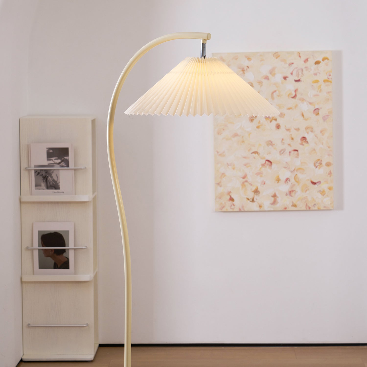 Pleated Shade Floor Lamp