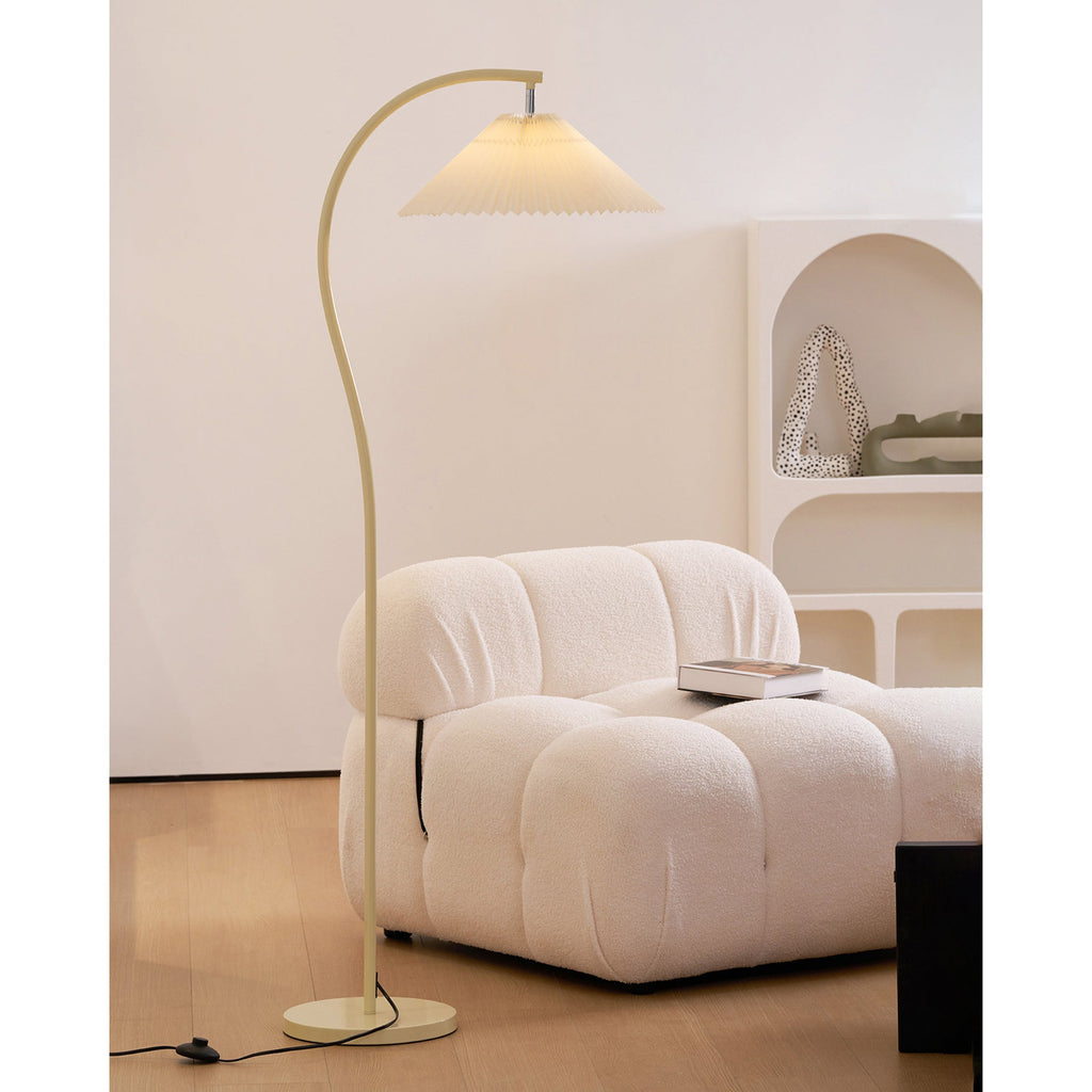 Pleated Shade Floor Lamp