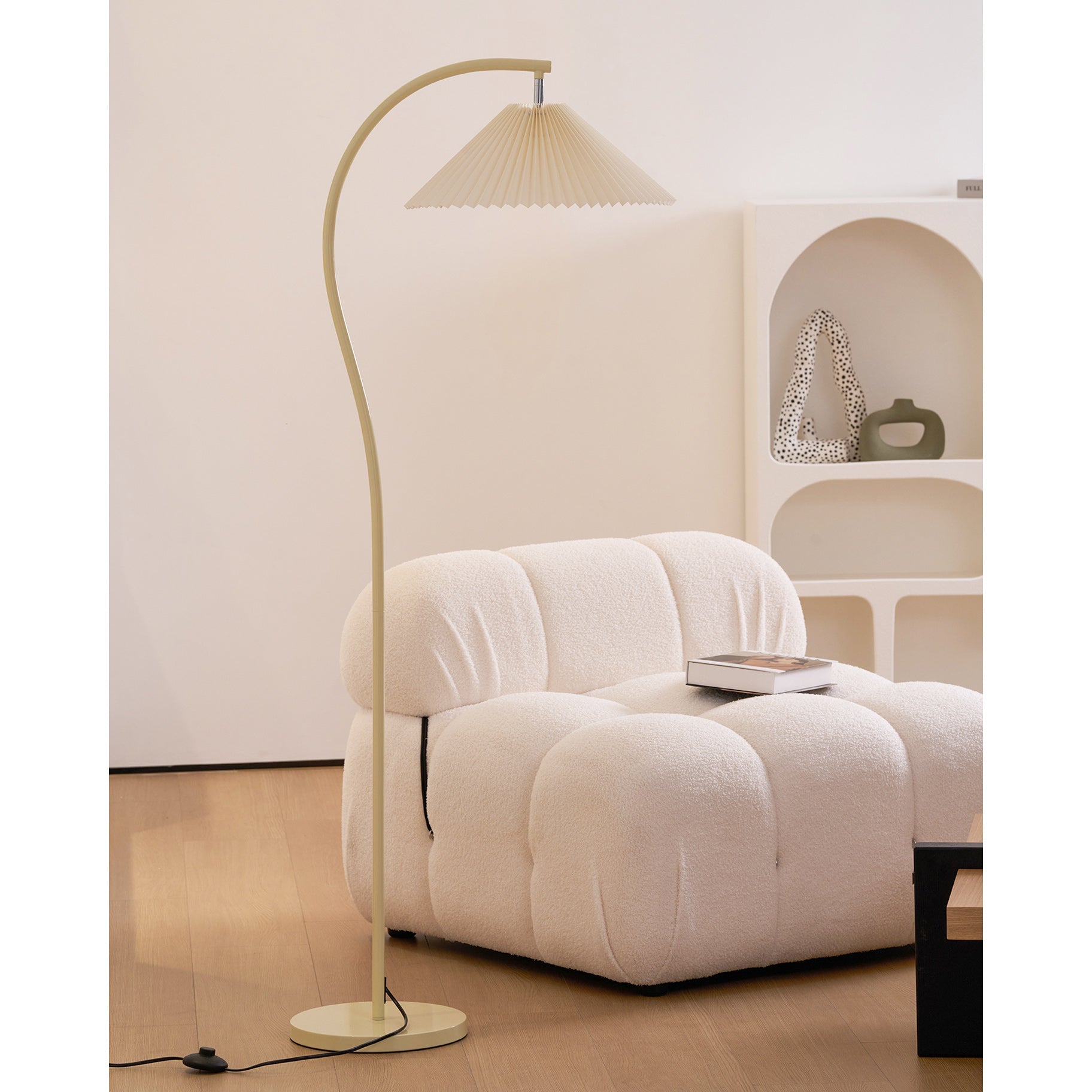 Pleated Shade Floor Lamp