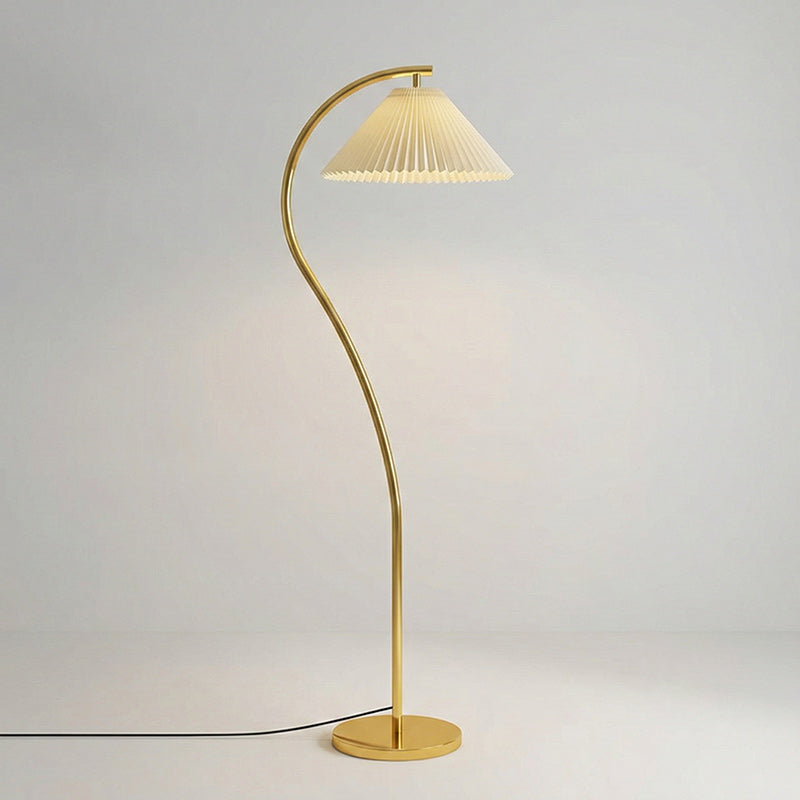 Pleated Shade Floor Lamp