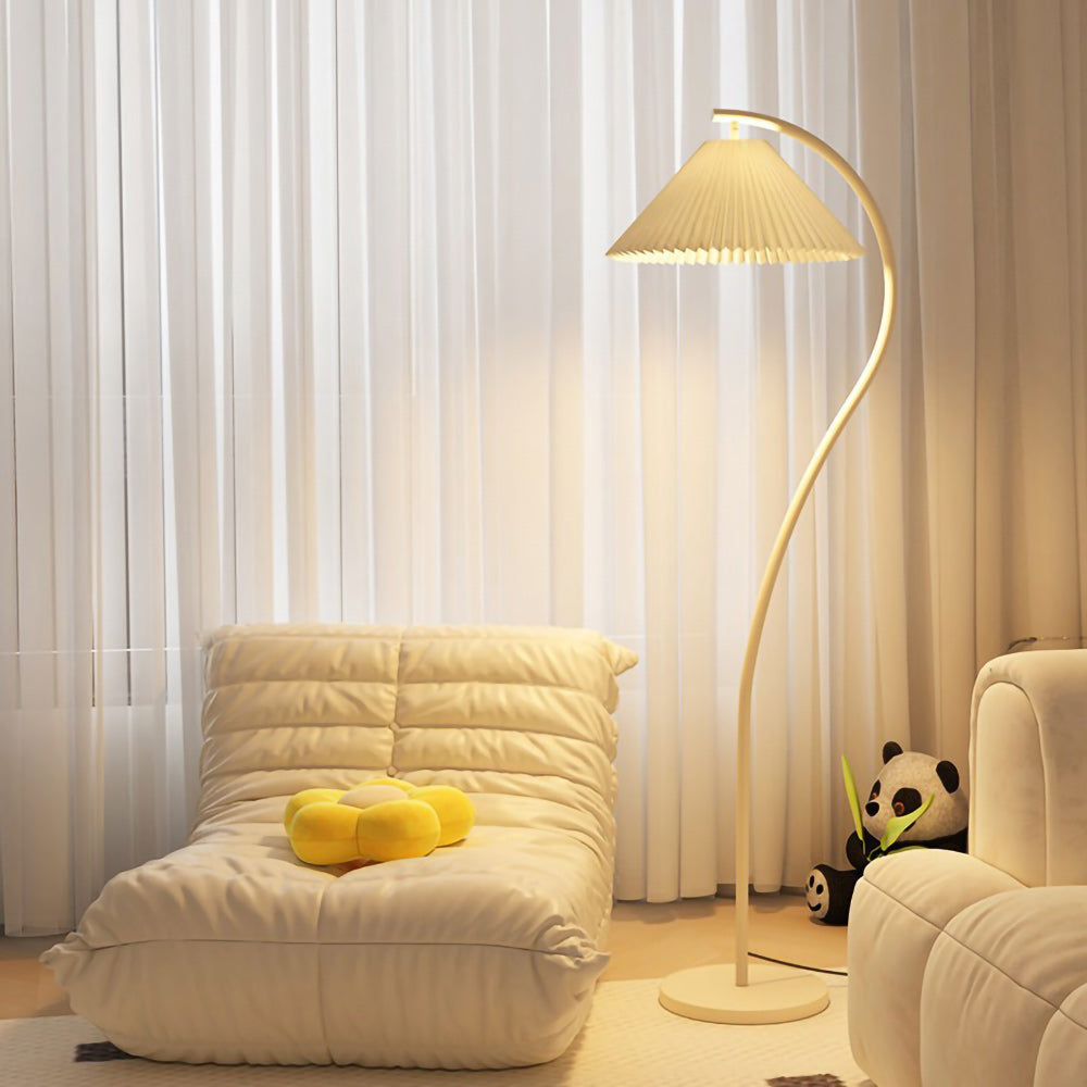 Pleated Shade Floor Lamp