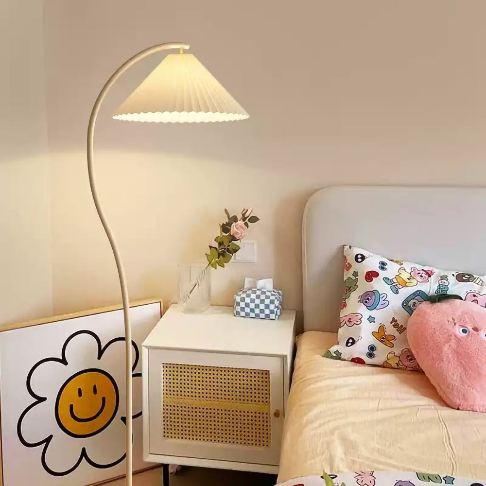Pleated Shade Floor Lamp