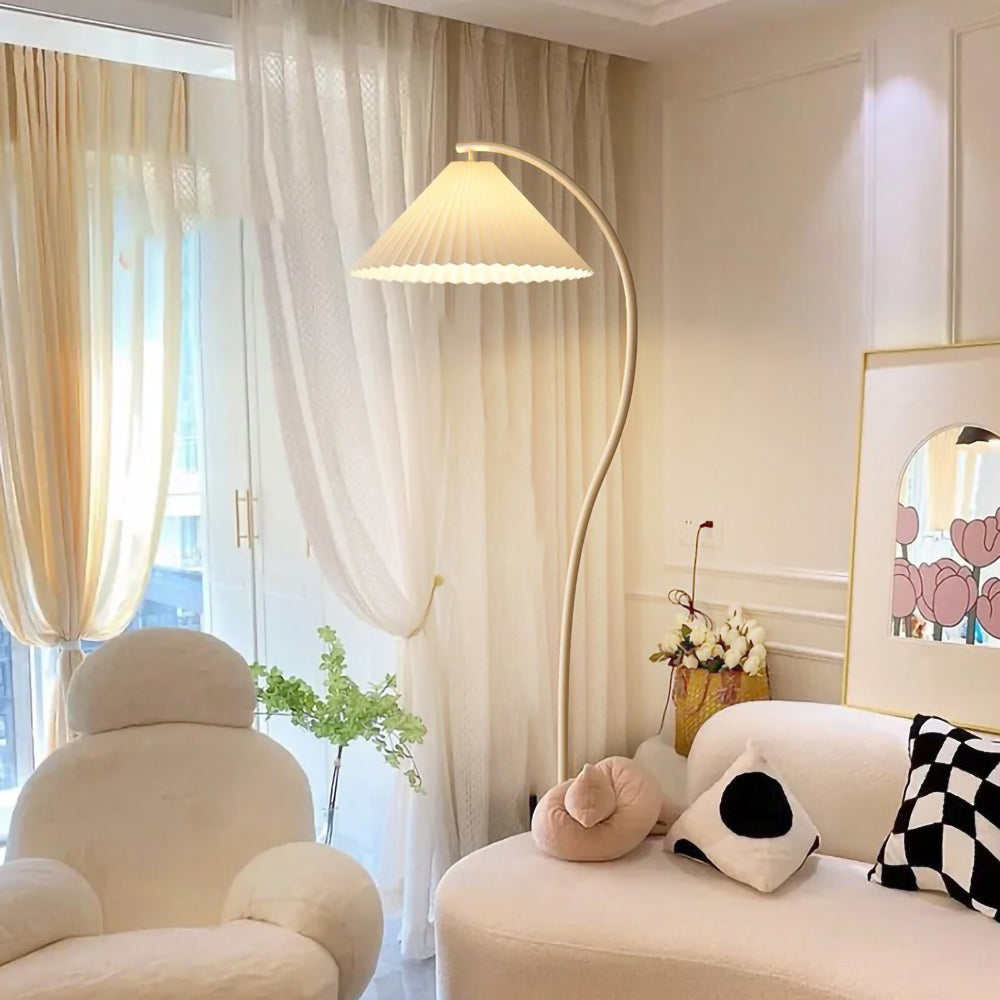 Pleated Shade Floor Lamp