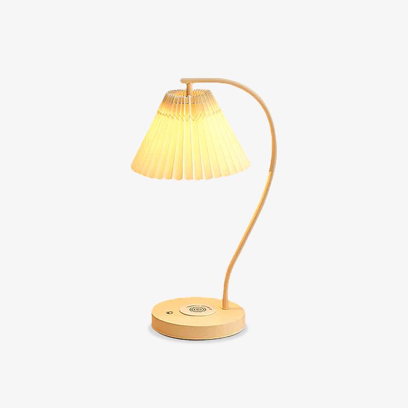 Vaelora – Pleated Table Lamp with Timeless Grace