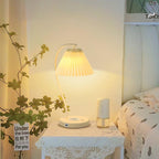 Vaelora – Pleated Table Lamp with Timeless Grace