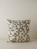 Crescendo Silk Pillow | Brushwork Cross Motif, Luxe Texture