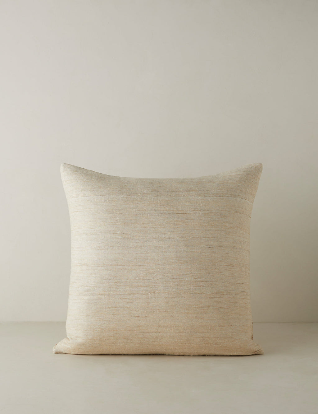 Crescendo Silk Pillow | Brushwork Cross Motif, Luxe Texture