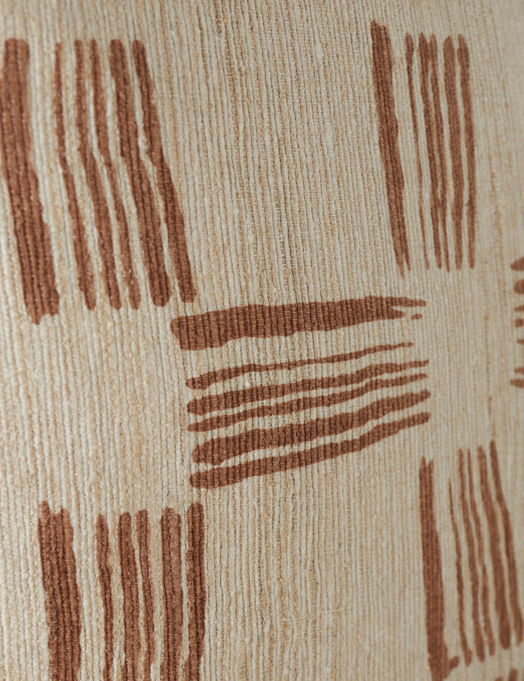 Crescendo Silk Pillow | Brushwork Cross Motif, Luxe Texture