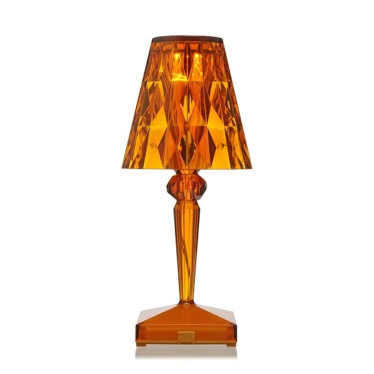Crystal LED Lamp - Touch Control, Rechargeable & Dimmable
