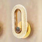 Wall Light Crystal Metal LED Hardwired Sconce for Cozy Ambiance