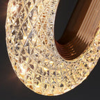 Wall Light Crystal Metal LED Hardwired Sconce for Cozy Ambiance