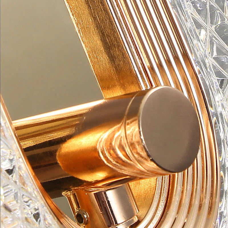 Wall Light Crystal Metal LED Hardwired Sconce for Cozy Ambiance