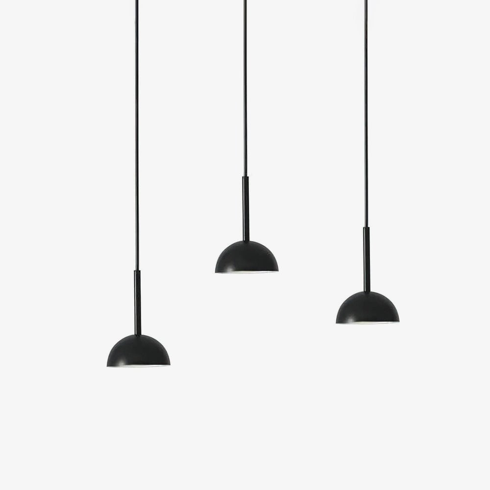 Cupolina: Pendant Light with Geometric Metal Housing & Integrated LED – for Kitchen & Entrance Area