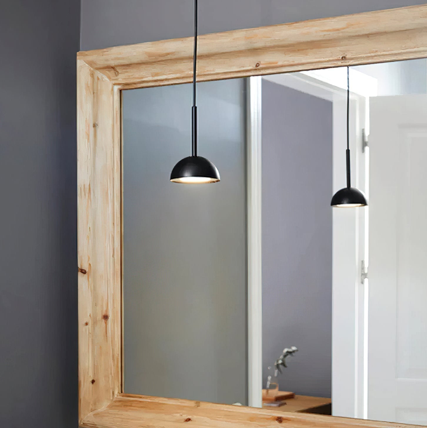 Cupolina: Pendant Light with Geometric Metal Housing & Integrated LED – for Kitchen & Entrance Area