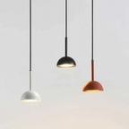 Cupolina: Pendant Light with Geometric Metal Housing & Integrated LED – for Kitchen & Entrance Area