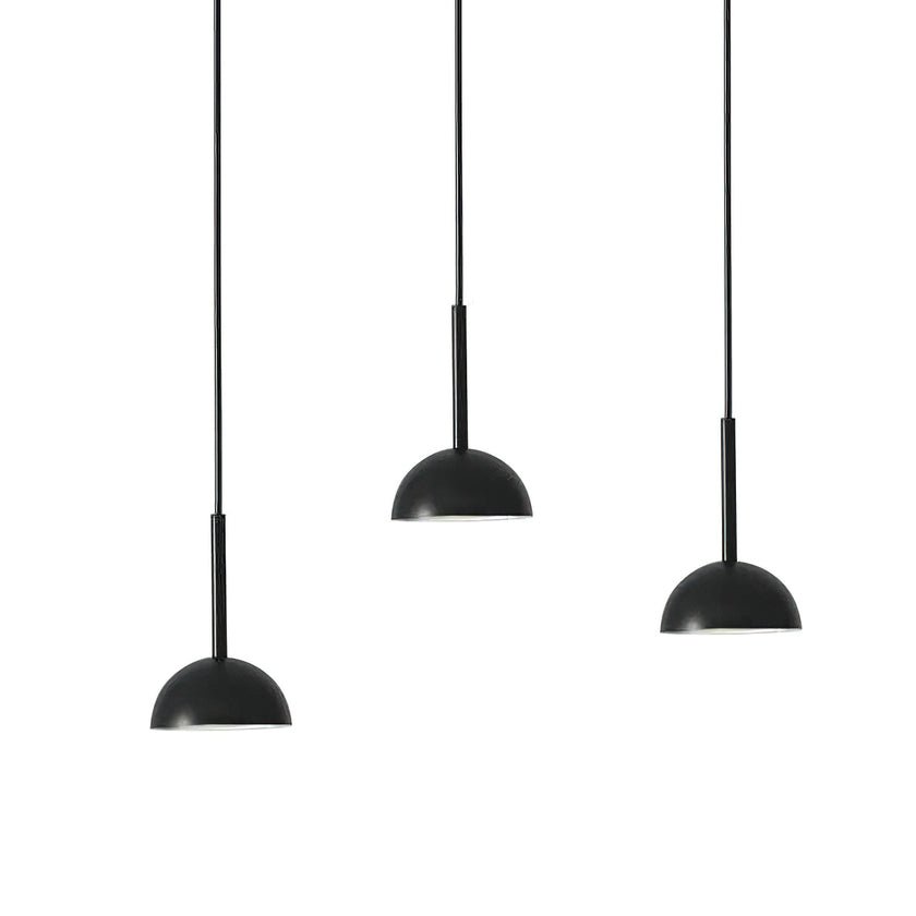 Cupolina: Pendant Light with Geometric Metal Housing & Integrated LED – for Kitchen & Entrance Area