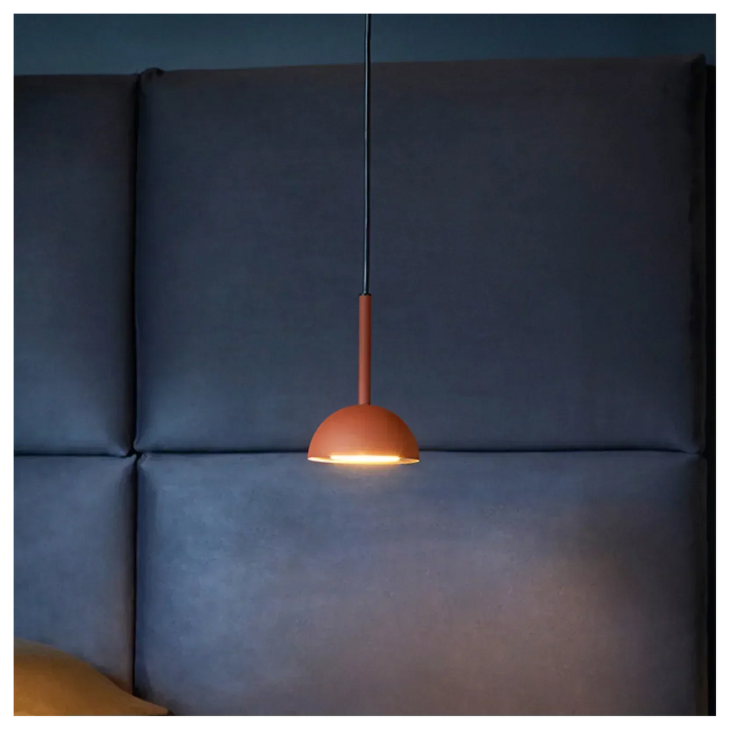 Cupolina: Pendant Light with Geometric Metal Housing & Integrated LED – for Kitchen & Entrance Area