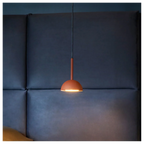 Cupolina: Pendant Light with Geometric Metal Housing & Integrated LED – for Kitchen & Entrance Area