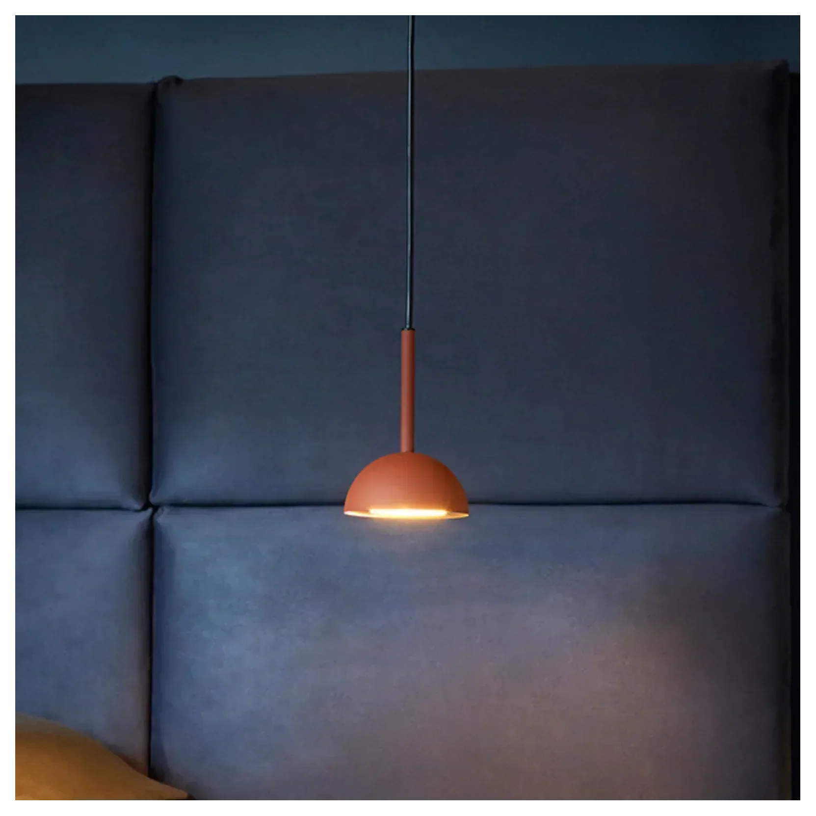 Cupolina: Pendant Light with Geometric Metal Housing & Integrated LED – for Kitchen & Entrance Area