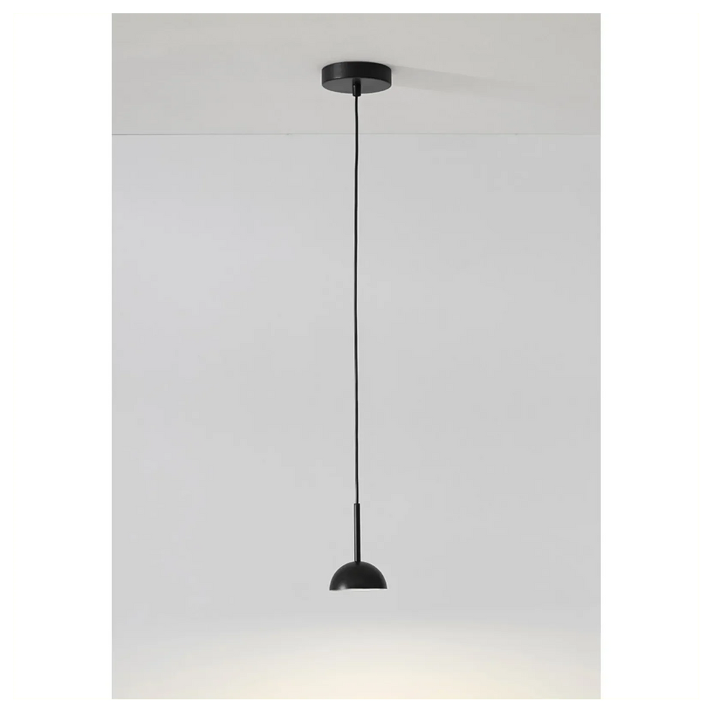 Cupolina: Pendant Light with Geometric Metal Housing & Integrated LED – for Kitchen & Entrance Area
