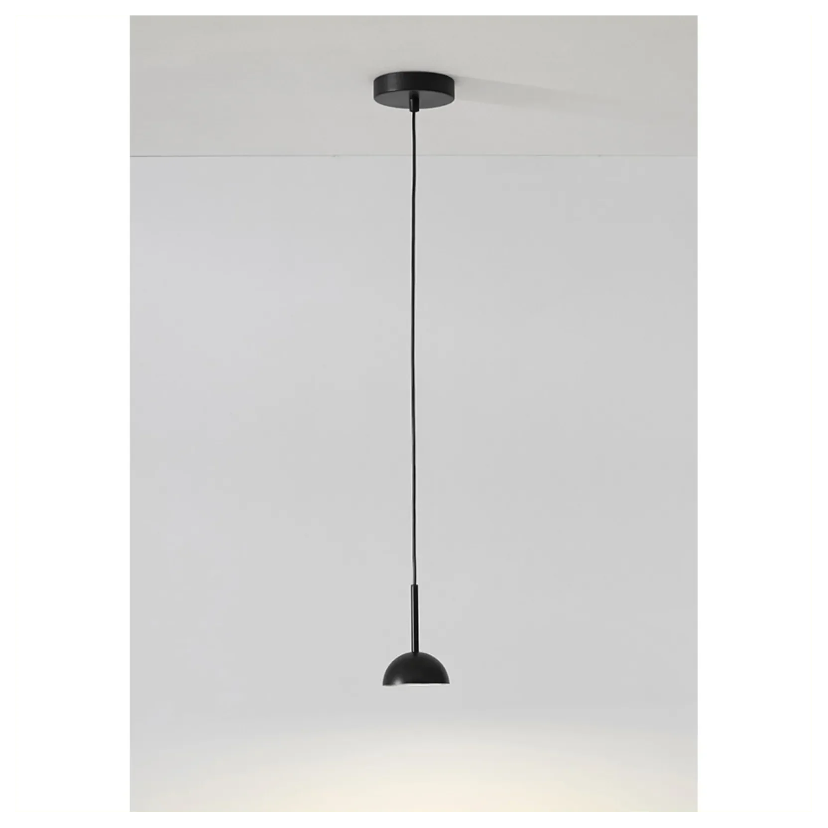 Cupolina: Pendant Light with Geometric Metal Housing & Integrated LED – for Kitchen & Entrance Area