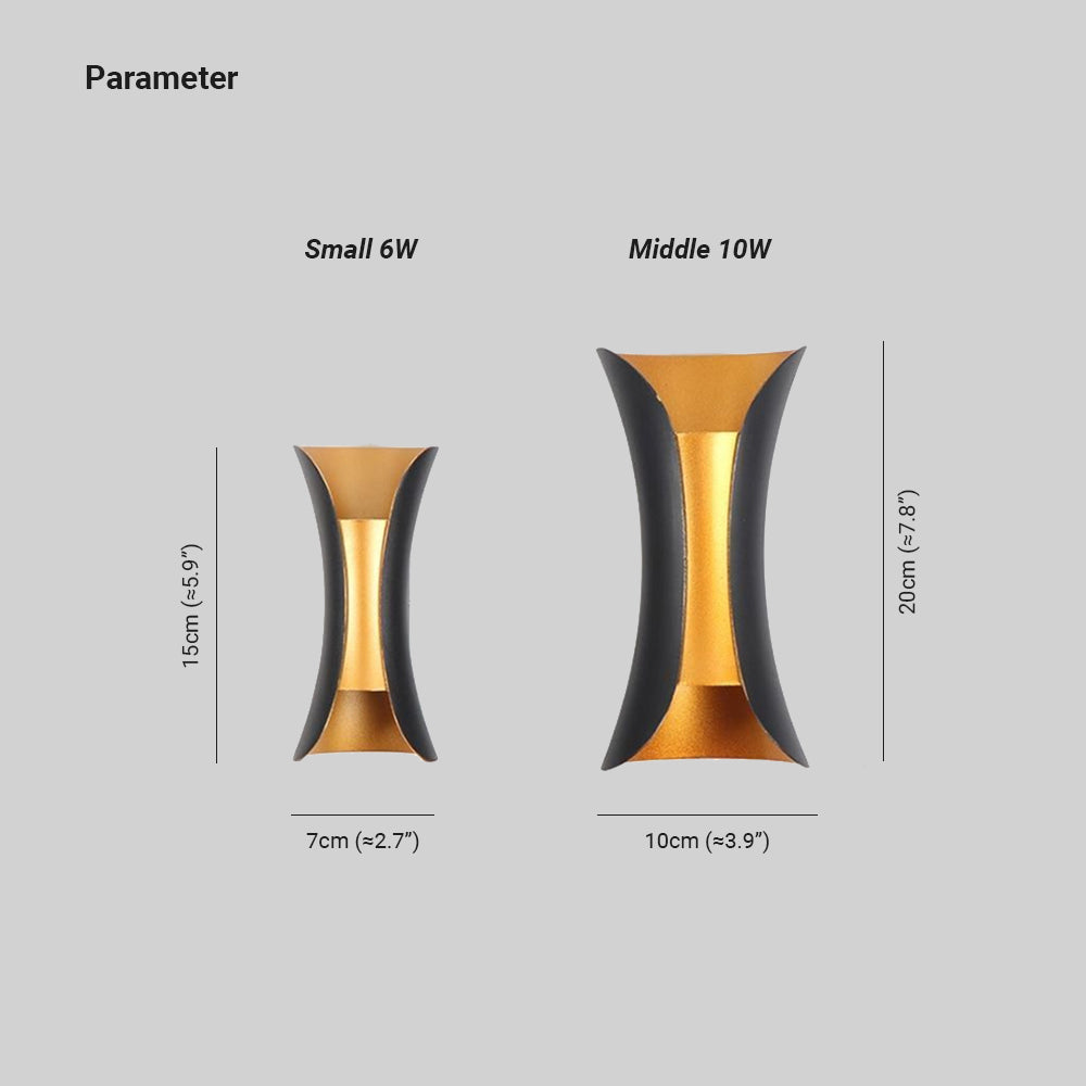 Curvion: Curved LED Outdoor Wall Light – Weatherproof Wall Lamp for Garden & Terrace