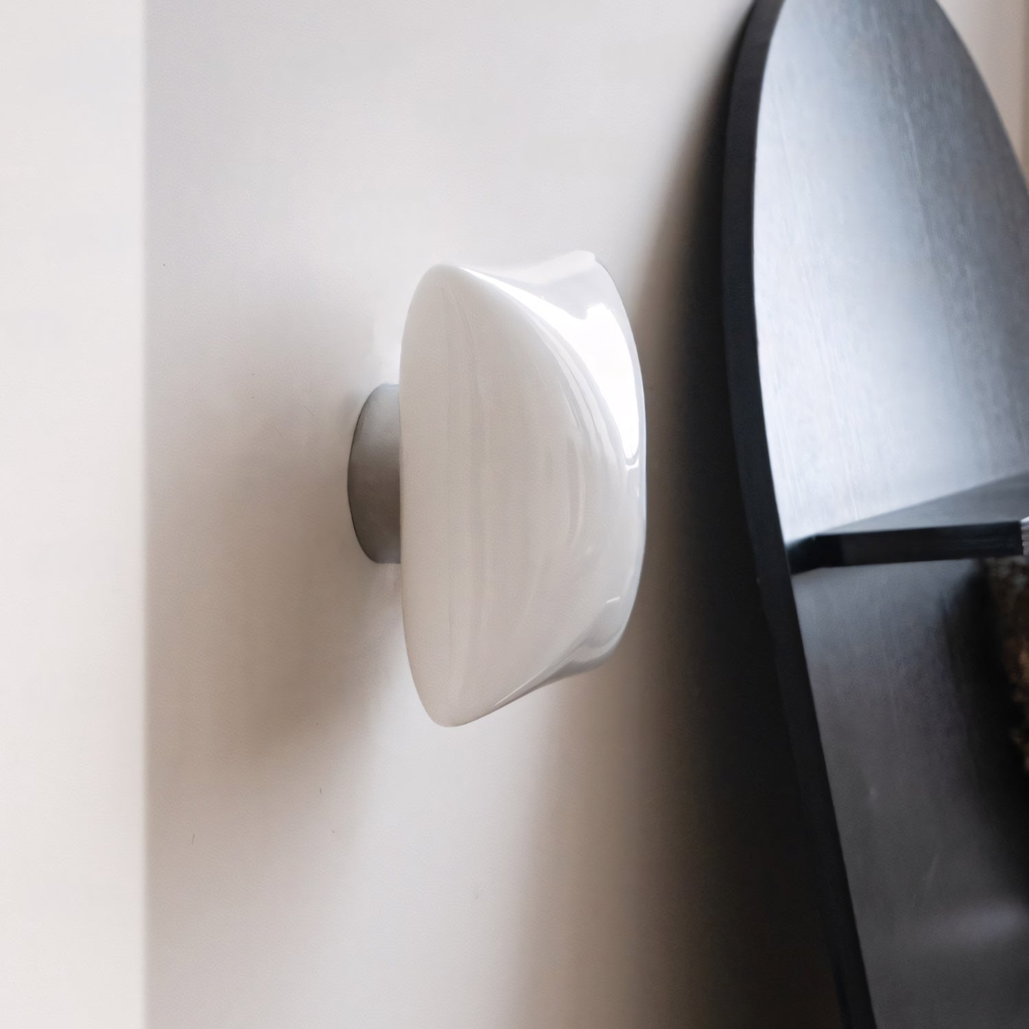 Pillowy Frosted Glass Wall Sconce