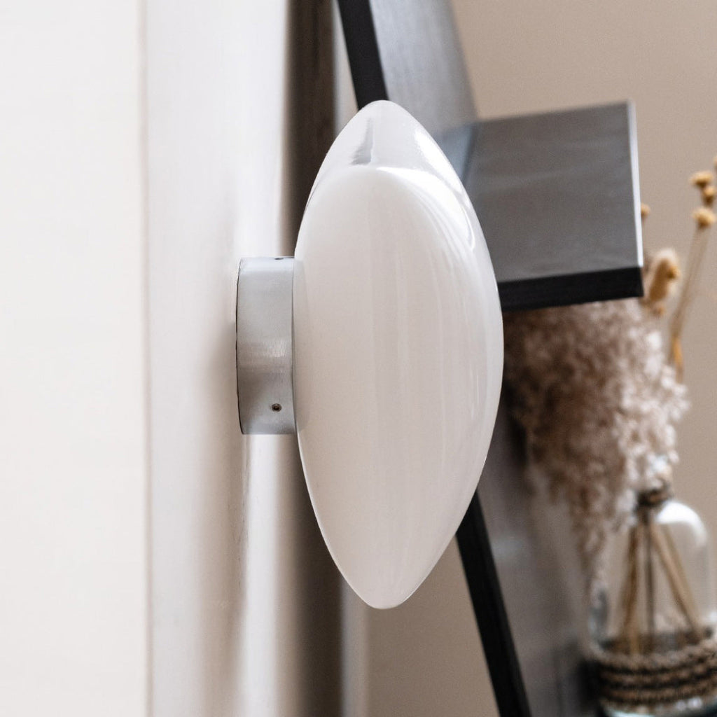 Pillowy Frosted Glass Wall Sconce