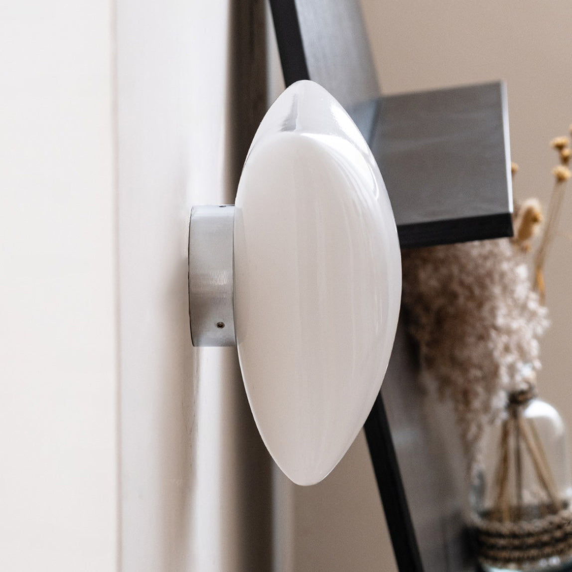 Pillowy Frosted Glass Wall Sconce
