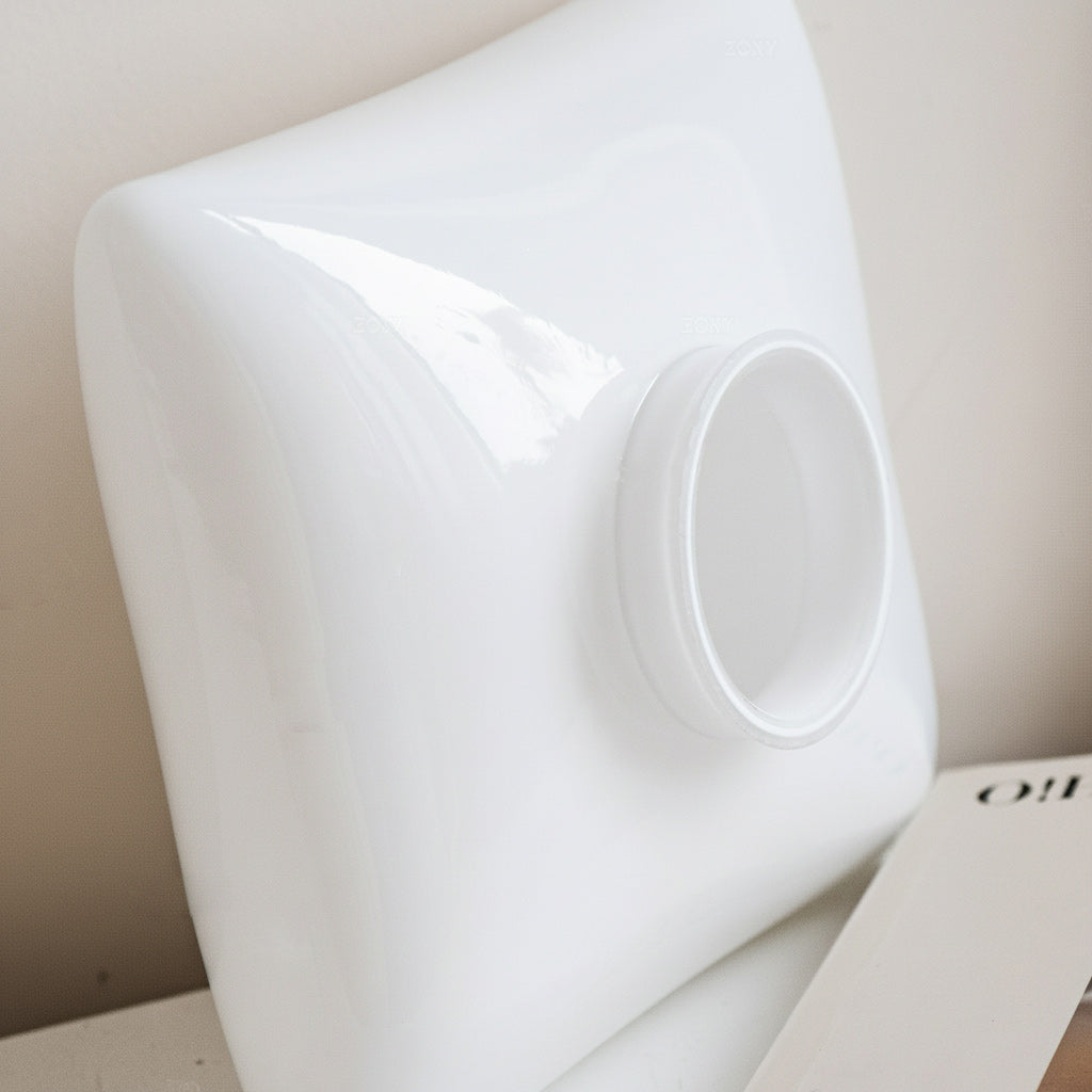Pillowy Frosted Glass Wall Sconce