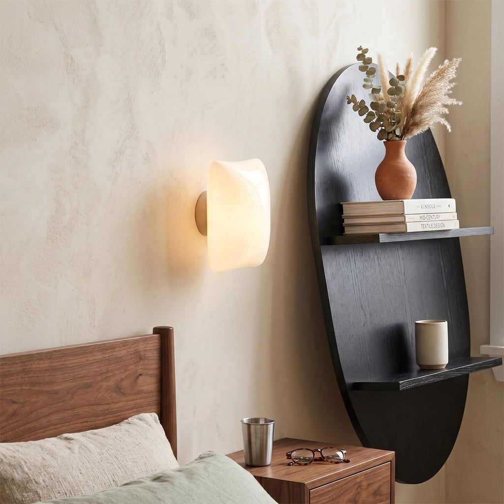 Pillowy Frosted Glass Wall Sconce