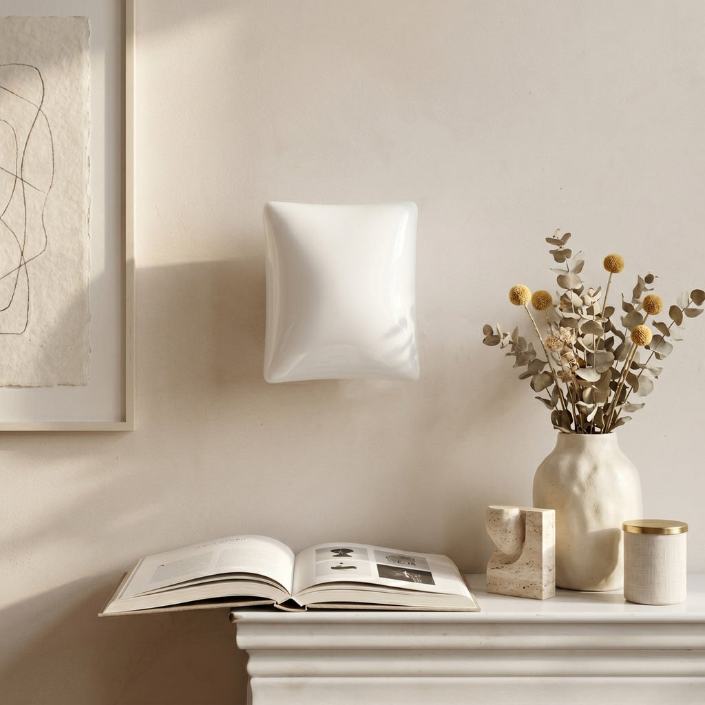 Pillowy Frosted Glass Wall Sconce