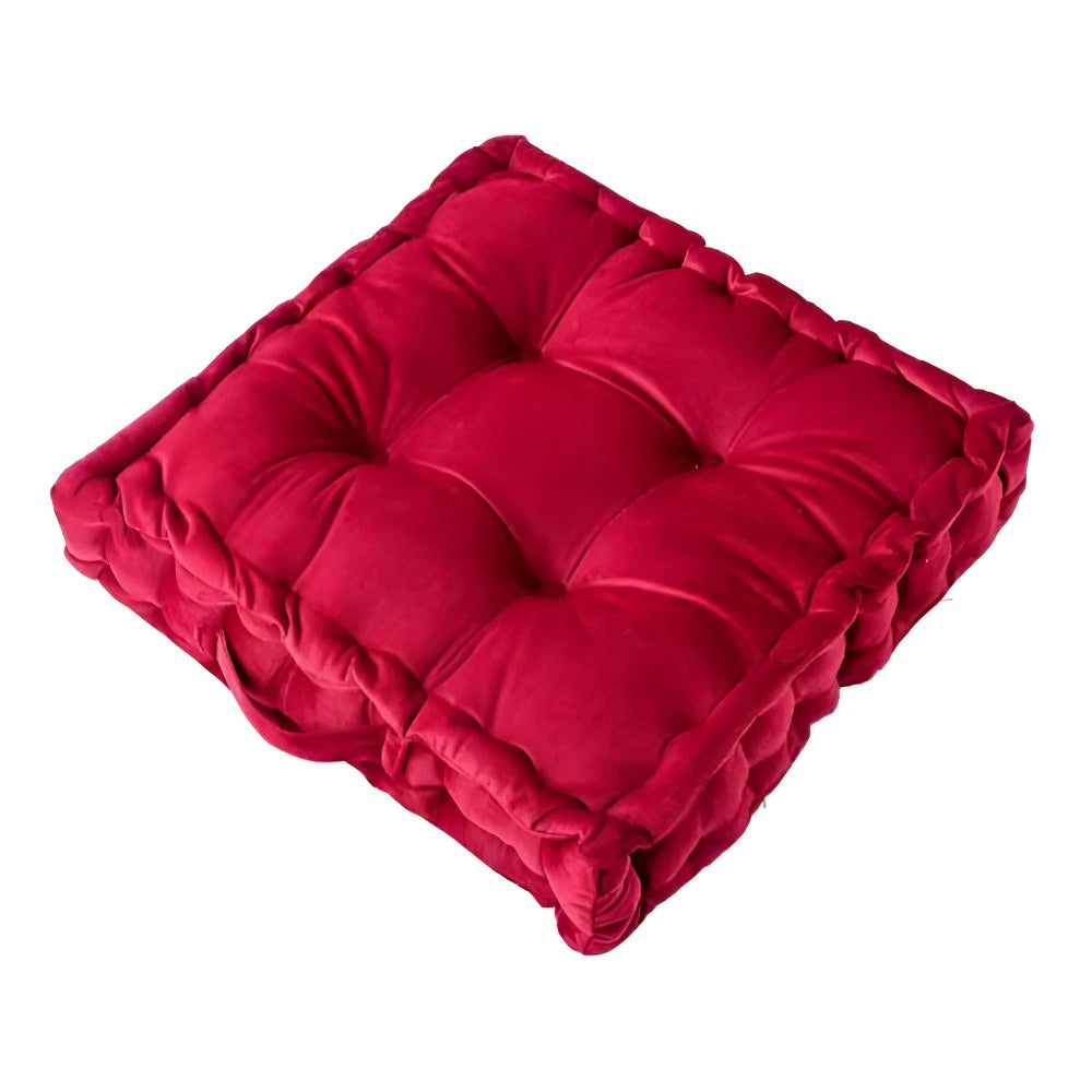 Floor Seat Cushion, Dutch Velvet, PP Cotton Filling, Tufted Design
