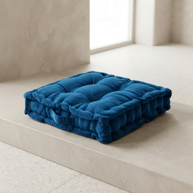 Cushion Microfibre Structured Meditation Seating Cushion Neutral Tone