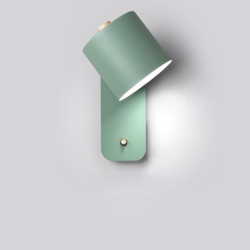 Wall Light LED Cylindrical Design 90 to 260 V Integrated Switch Indoor Sconce